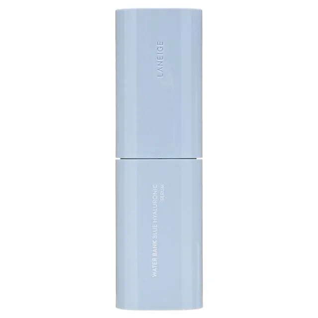 A pale blue cylindrical container with the brand name "K.inc Beauty" embossed on the top half. The bottom half displays "Hydration Hero - Dry & Sensitive Skin" in white text. The design is sleek and minimalistic, ideal for sensitive skin in need of intense hydration.