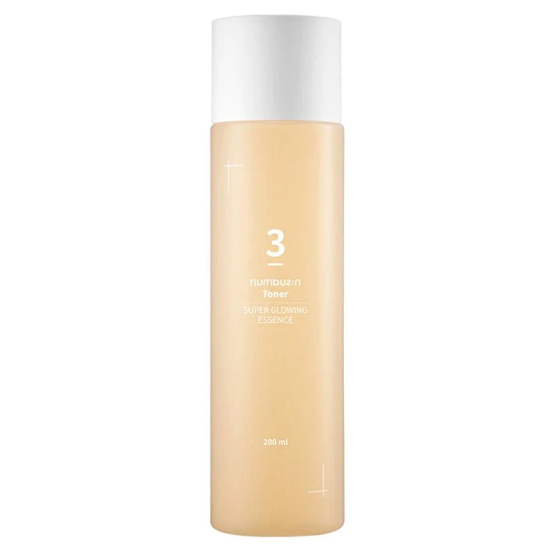 A beige bottle with a white cap and minimalistic design. It features white text on the front that reads "K.inc Beauty:3 Hydration Hero - Dry & Sensitive Skin 200 ml." Ideal for sensitive skin, this toner offers hydration to revive dehydrated skin. The bottle stands upright against a plain white background.